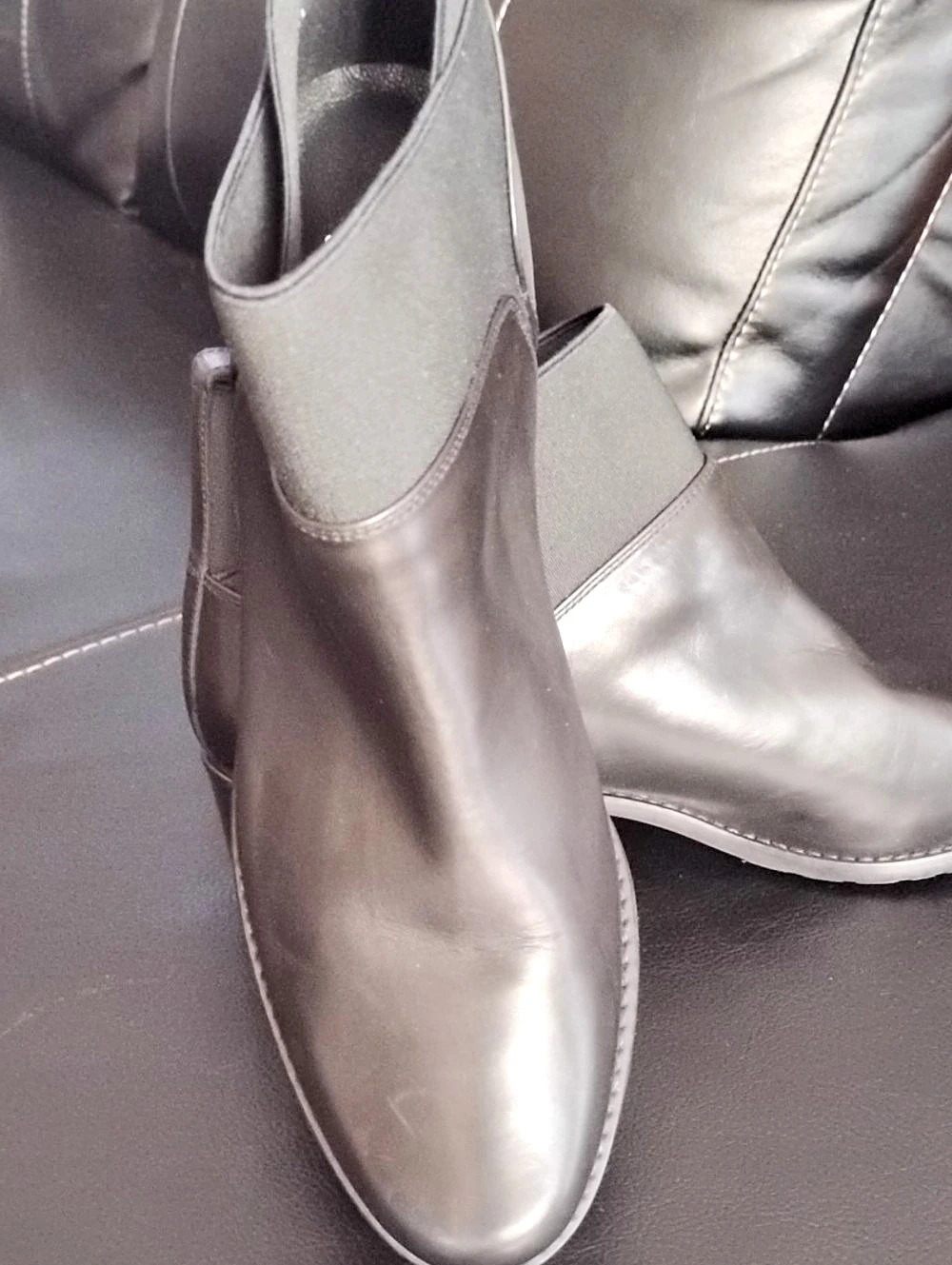 Stuart Weitzman Black Chelsea Ankle Boots